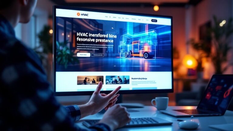 enhance hvac website design