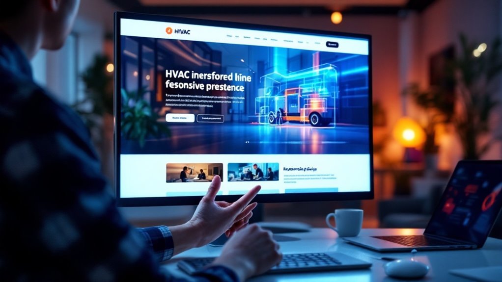 enhance hvac website design